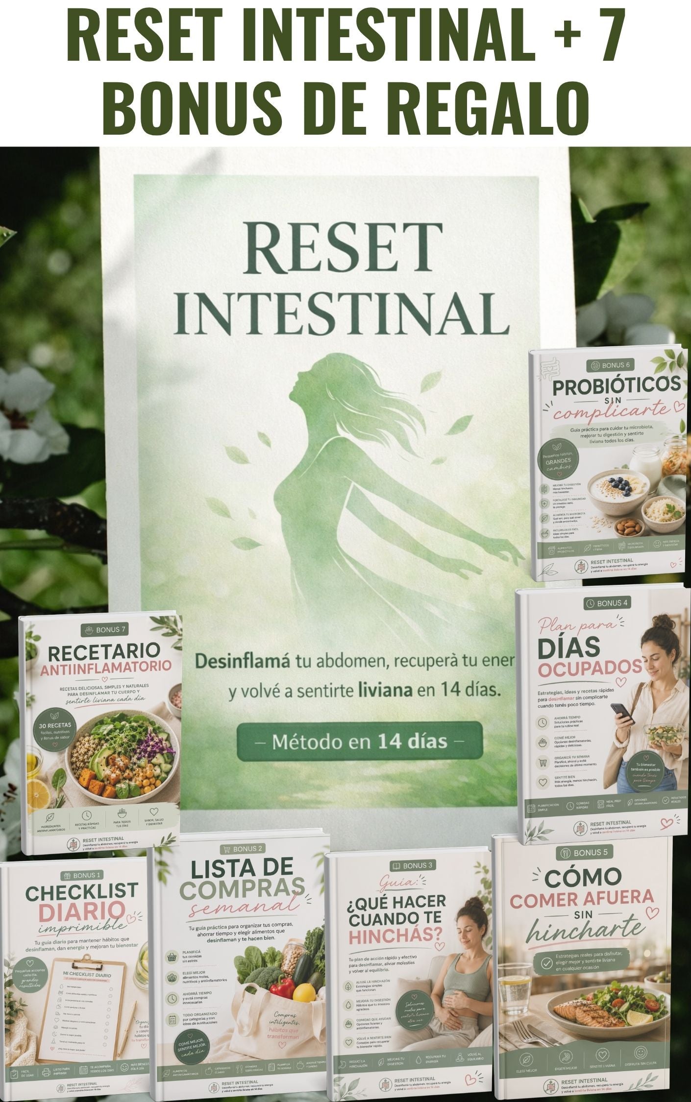 🌿Reset Intestinal: desinflamá tu abdomen y recuperá tu energía en 14 días